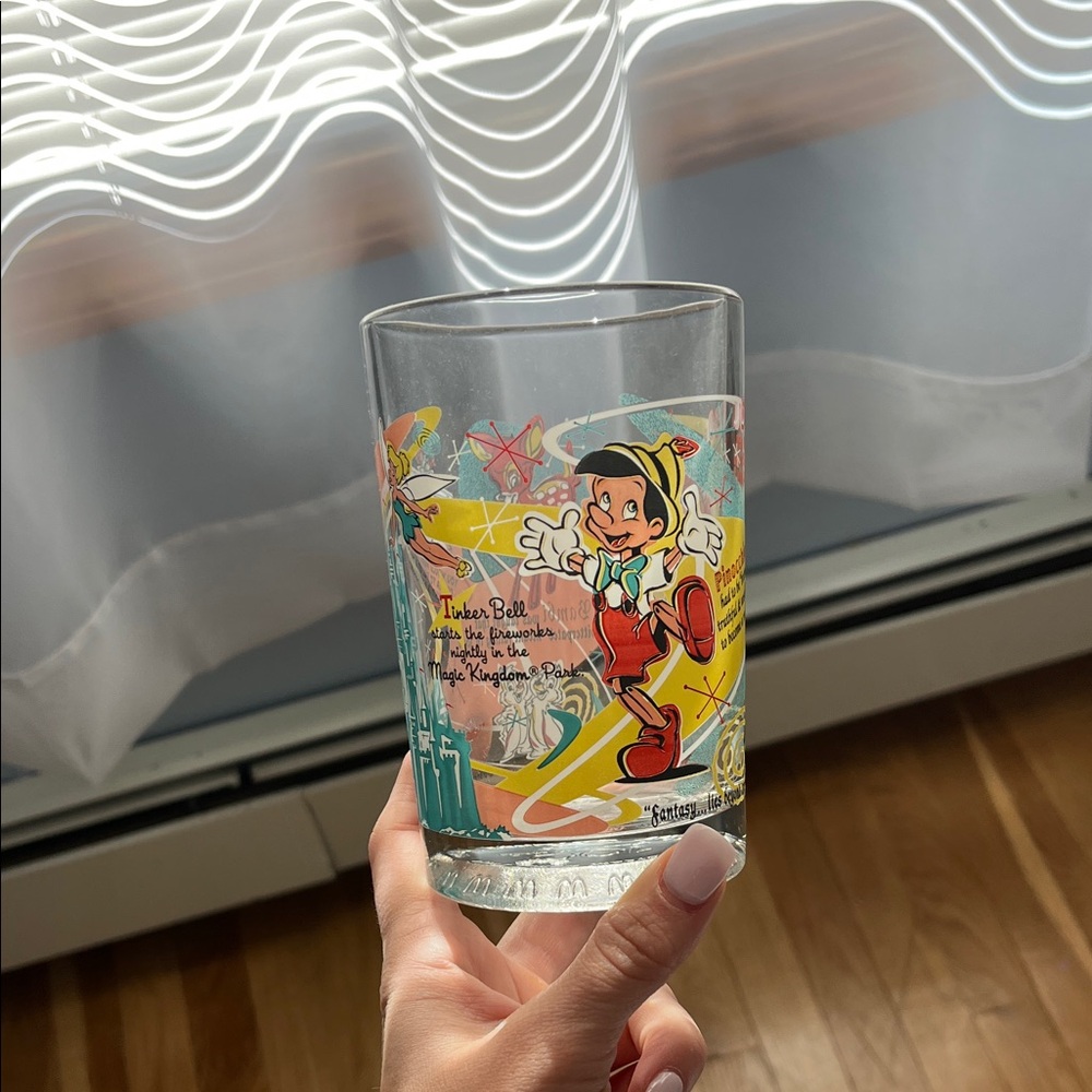Disney 100 year anniversary glass cup